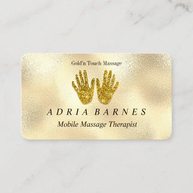 Massagetherapy Reflexology Hands Reiki Rose Gold Business Card Zazzle 2534