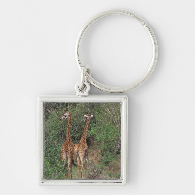 Massai Giraffe 3 Keychain (Front)