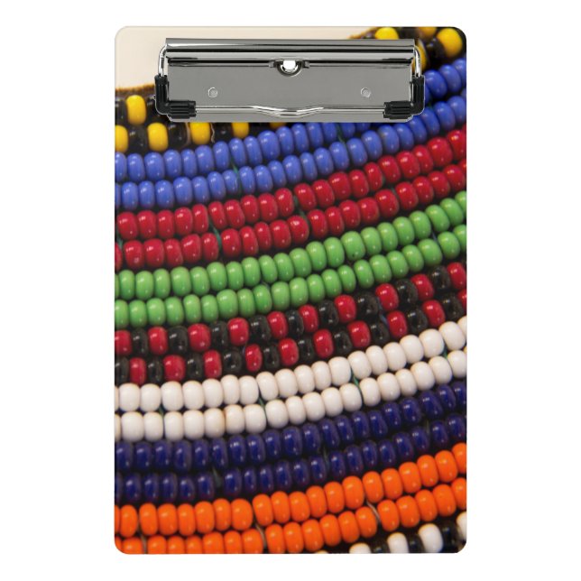 Massai Tribal Bead Pattern Mini Clipboard (Front)