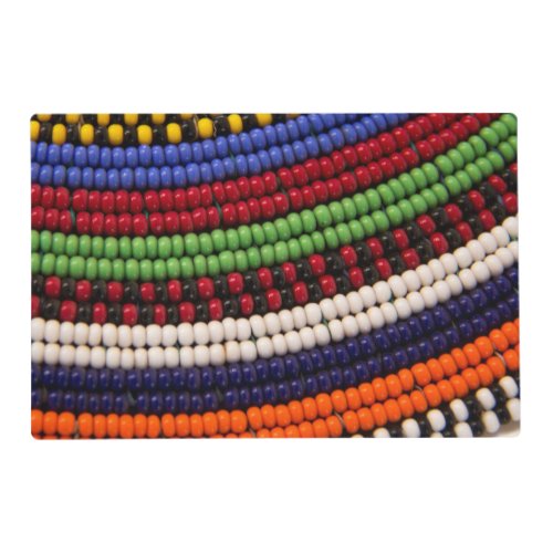 Massai Tribal Bead Pattern Placemat