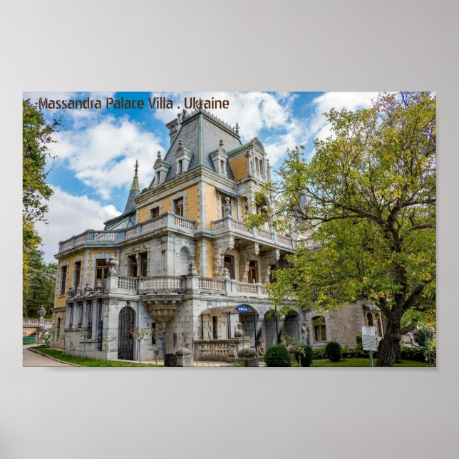 Massandra Palace Villa, Ukraine Poster (Front)
