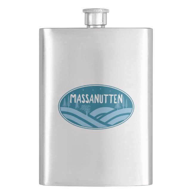 Massanutten Resort Virginia Outdoors Flask (Front)