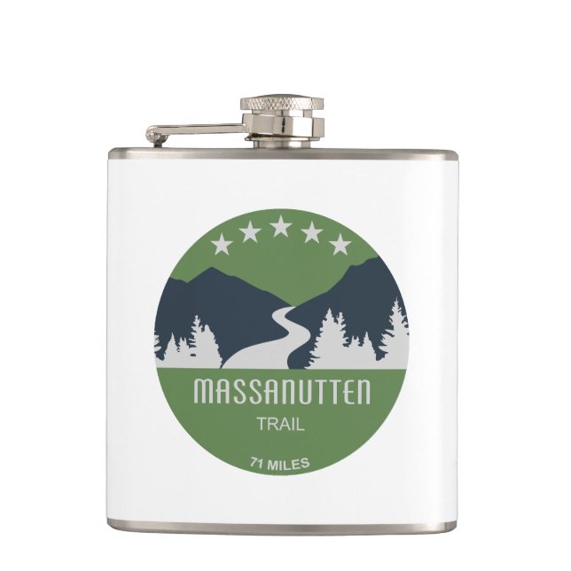 Massanutten Trail Virginia Flask (Front)