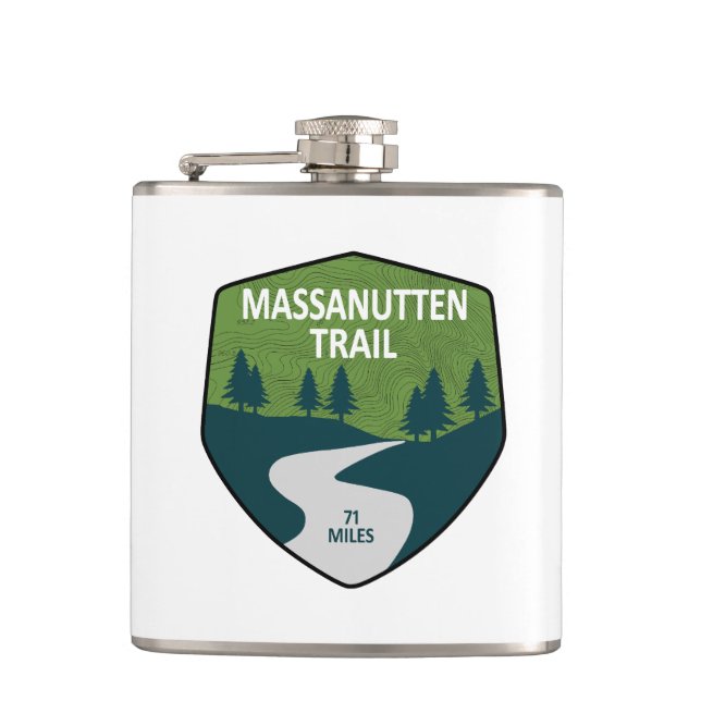Massanutten Trail Virginia Flask (Front)