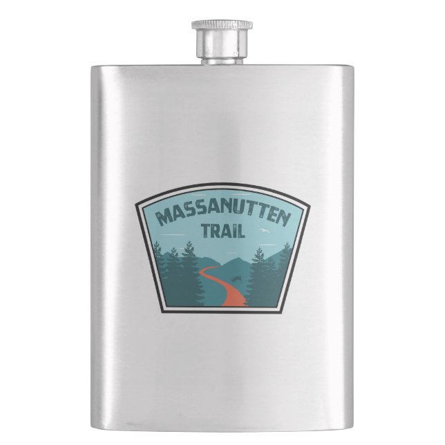 Massanutten Trail Virginia Flask (Front)