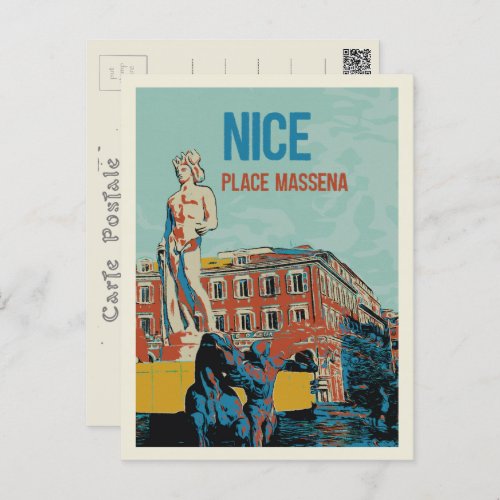 Massena square Nice France Postcard