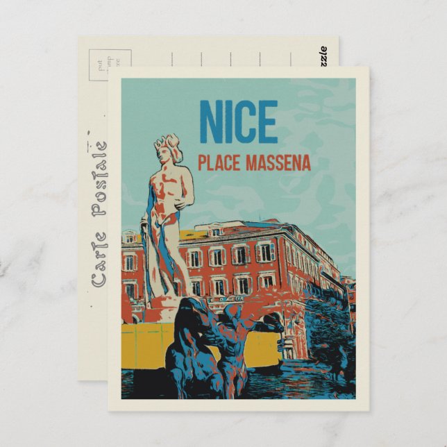 Massena square Nice France Postcard (Front/Back)