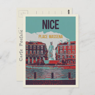 Massena square Nice France Postcard
