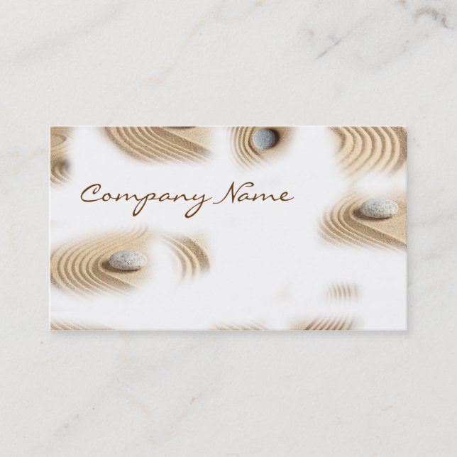 Masseur / Massage / SPA House Hotel Beach Business Card (Front)
