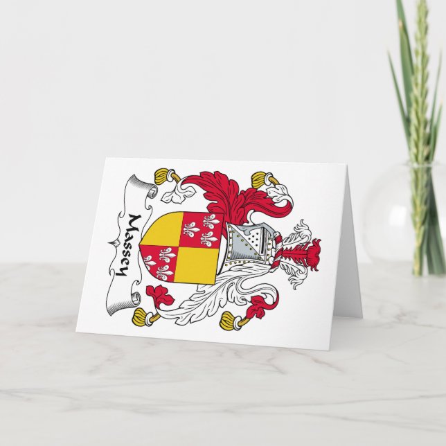 Massey Family Crest Card (Front)