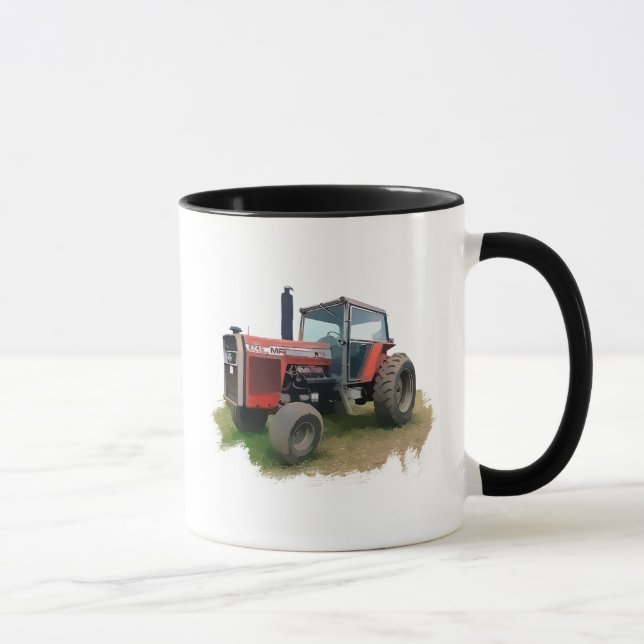 Massey Ferguson Red Tractor in the Field Mug (Right)