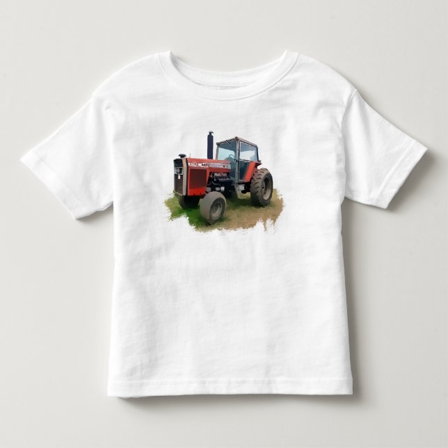 Massey Ferguson Red Tractor in the Field Toddler T-shirt (Front)