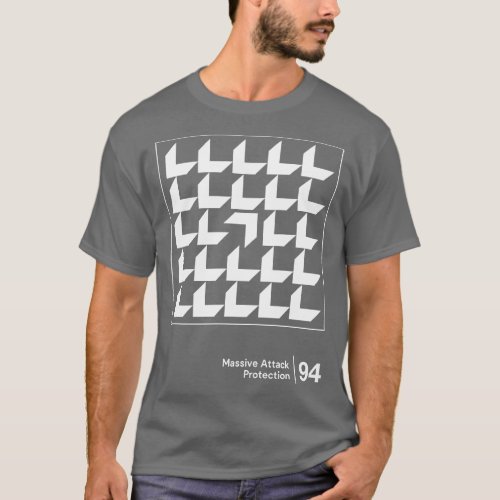 Massive Attack Minimalist Graphic Artwork Design T_Shirt