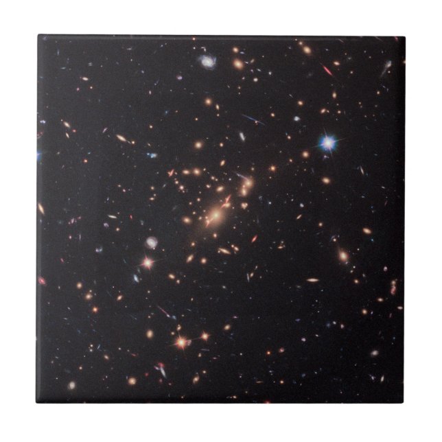 Massive Galaxy Cluster Macs J2129-0741 Ceramic Tile (Front)