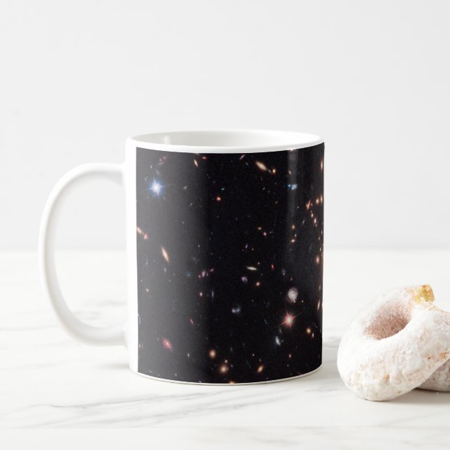 Massive Galaxy Cluster Macs J2129-0741 Coffee Mug (With Donut)