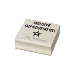 [ Thumbnail: "Massive Improvement!" + Custom Educator Name Rubber Stamp ]