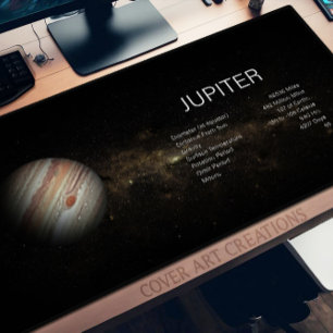 Massive Jupiter Giant Stormy Planet Desk Mat