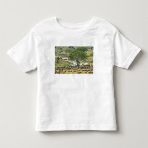 Massive Wildebeest herd during migration, Toddler T-shirt