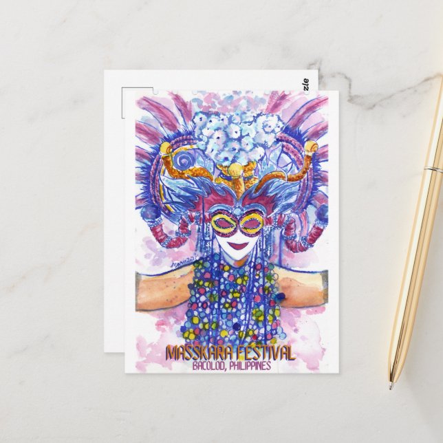 Masskara Festival- DNM Postcards (Front/Back In Situ)