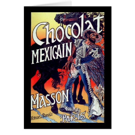 Masson Mexican Chocolate Vintage Ad (Front)