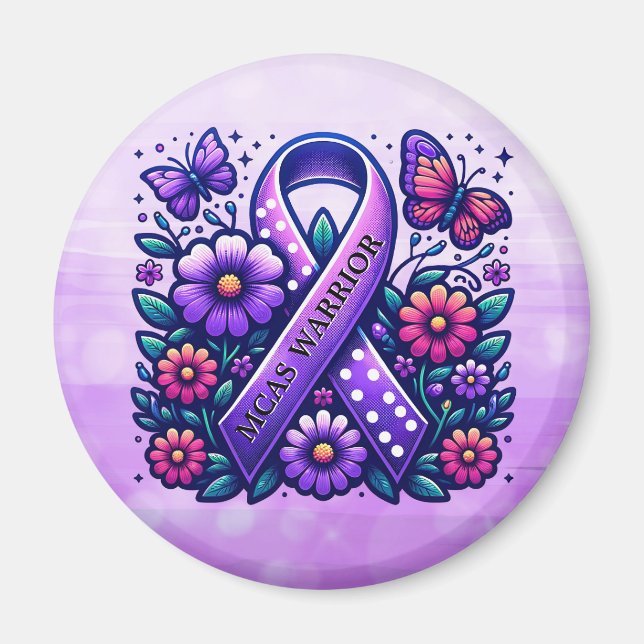 Mast Cell Activation Syndrome MCAS Warrior Magnet (Front)