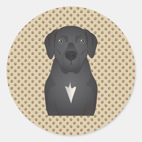 Mastador Cartoon Classic Round Sticker