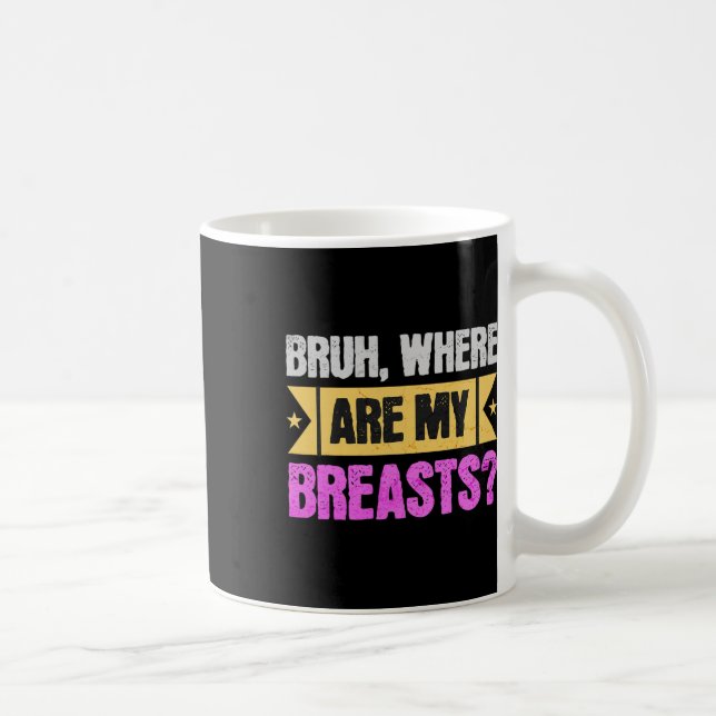 Mastectomy And Breast Reduction Surgery  Coffee Mug (Right)