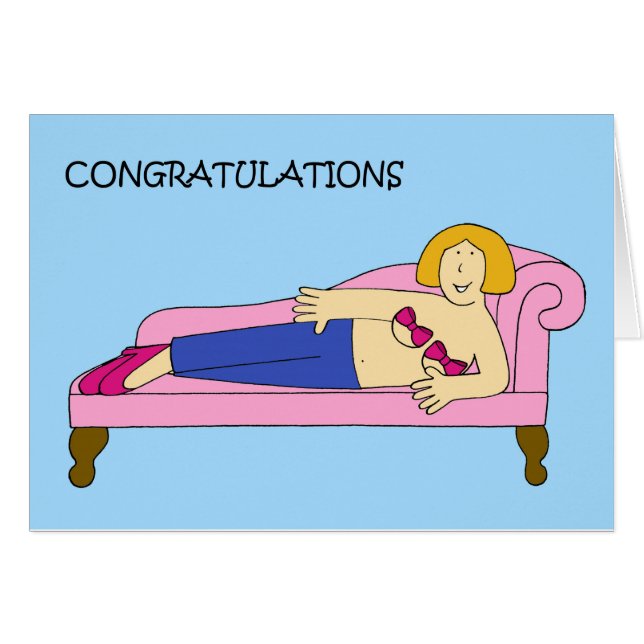 Mastectomy Reconstruction Congratulations  Cards (Front Horizontal)