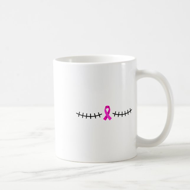 Mastectomy Scar Breast Cancer Survivor  Coffee Mug (Right)