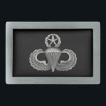 Master Airborne Belt Buckle<br><div class="desc">Original photo of a Master Airborne badge Background color and image size/location can be customized</div>
