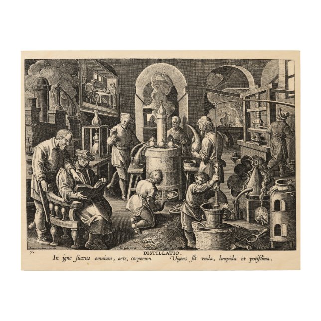 Master Alchemist Lab Tools Wood Wall Decor (Front)