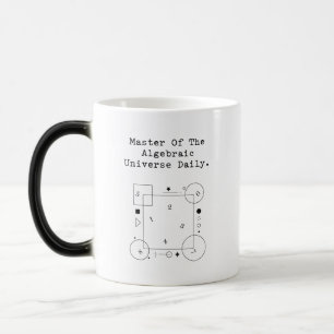 Master Algebraic Universe   Daily Math Whiz Color Morph Mug