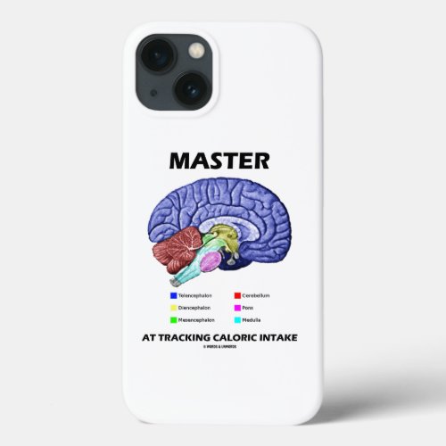 Master At Tracking Caloric Intake Brain Attitude iPhone 13 Case