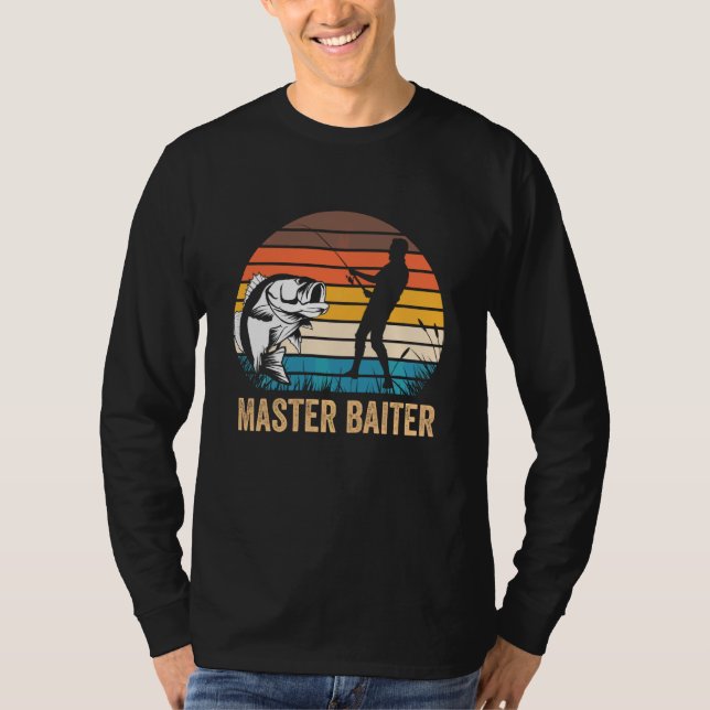 Master Baiter Fishing  For Men Fishing Gag T-Shirt (Front)