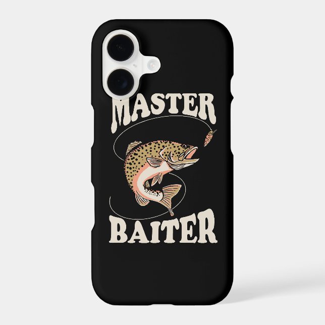 Master Baiter Fishing Iphone Case (Back)