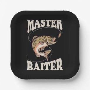Master Baiter Fishing Paper Plates