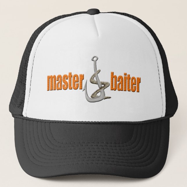 Master Baiter Fishing T-shirts Gifts Trucker Hat (Front)