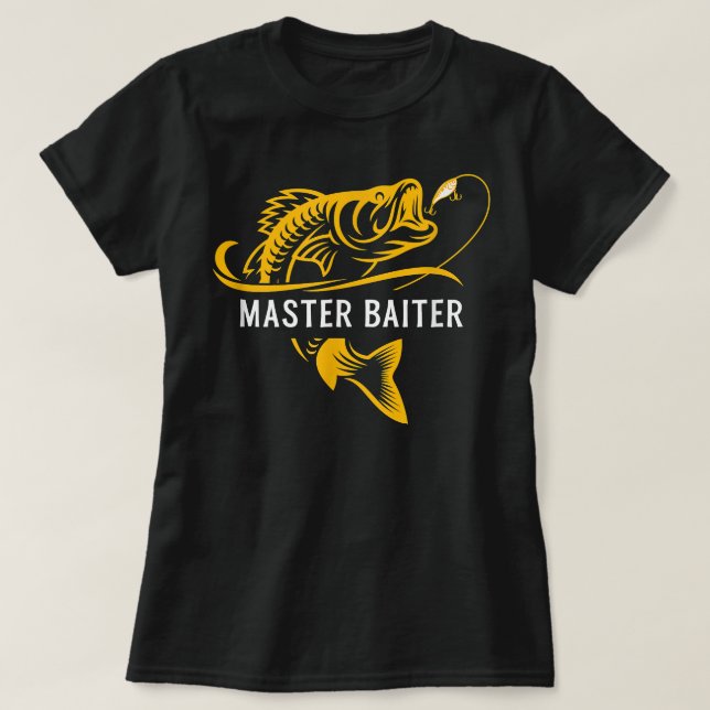Master Baiter - Funny Fishing  T-Shirt (Design Front)
