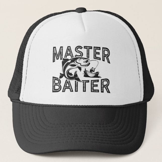 Master Baiter Funny Fishing Trucker Hat (Front)