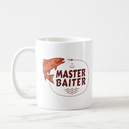 Master Baiter Funny Gifts Fishing Fisherman Joke D Coffee Mug