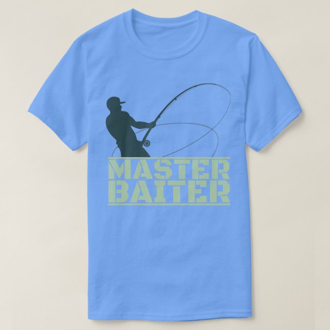 Master Baiter s For Men Fishing  Funny  T-Shirt (Design Front)