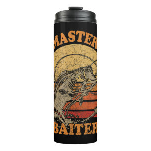 Master Baiter Vintage Bass Fishing Funny Camping T Thermal Tumbler