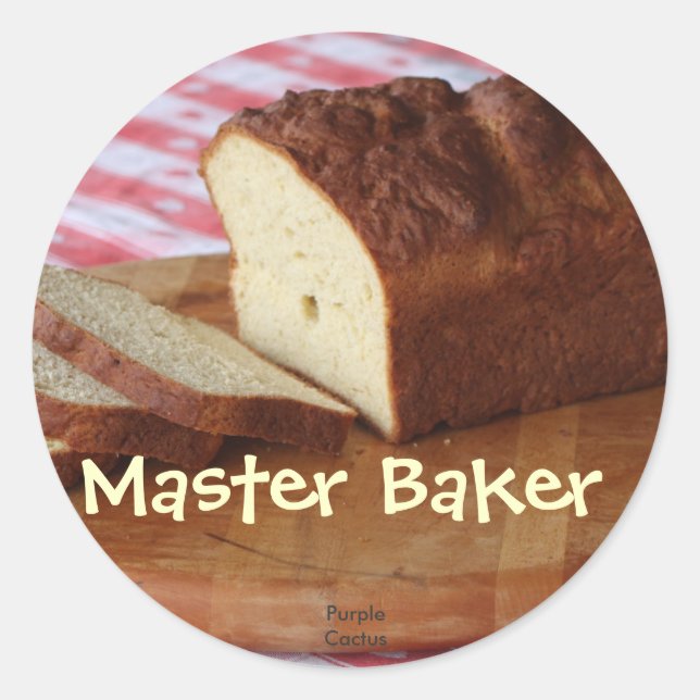 Master Baker Classic Round Sticker (Front)