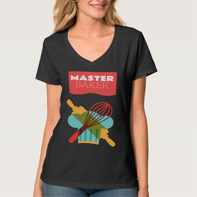 Master Baker Kitchen Baking T-Shirt (Front)