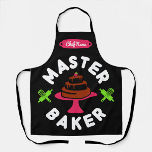 Master Baker Minimal Chocolate Cake Apron