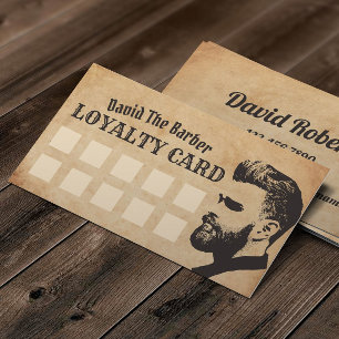 Master Barber Shop Barbershop Customer Loyalty Card