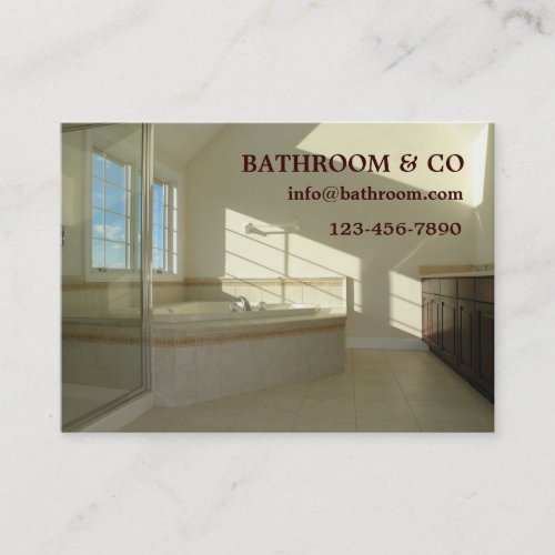 master bathroom business card templates