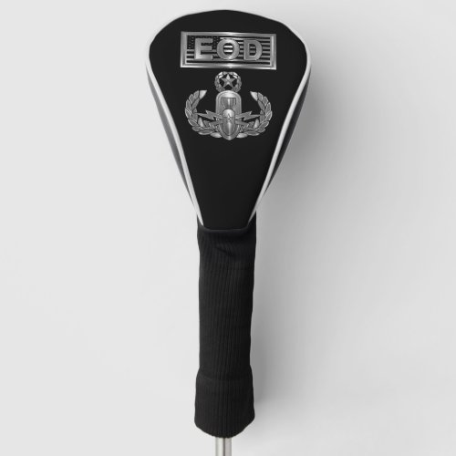 âœMaster Blasterâ EOD Badge with Flag Golf Head Cov Golf Head Cover