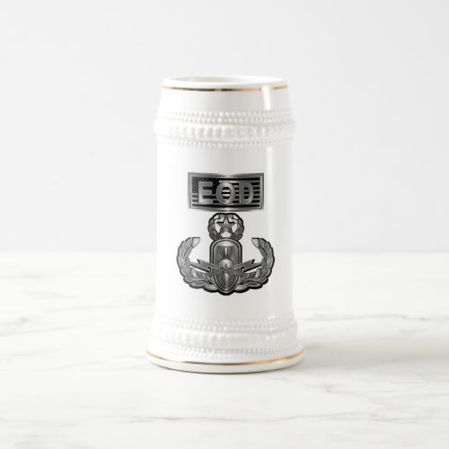 âœMaster Blasterâ EOD Steel Type Design Beer Stein