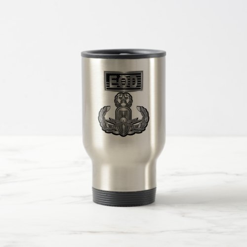 âœMaster Blasterâ EOD Steel Type Design Travel Mug